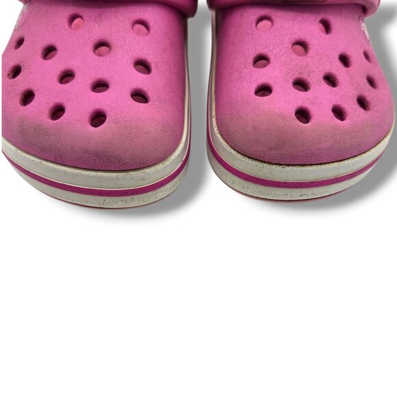 Crocs Crocband Clog Child 6 Pink Slip on - Picture 5 of 9